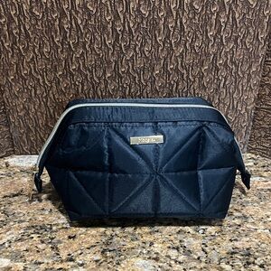 Modella Black Quilted Makeup Bag